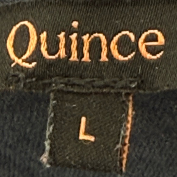 Quince 100% Organic Cotton Gauze Tiered Maxi Dress Navy Size Large - Picture 9 of 12